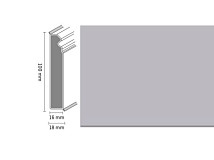 Плинтус Плинтус Dollken Cubu Flex life Hamburg Style 100 W199 Серебряный фото 1 | FLOORDEALER